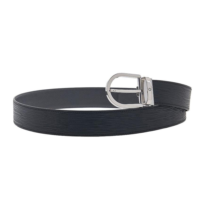 Montblanc Men’s Printed Leather 40mm Belt Black