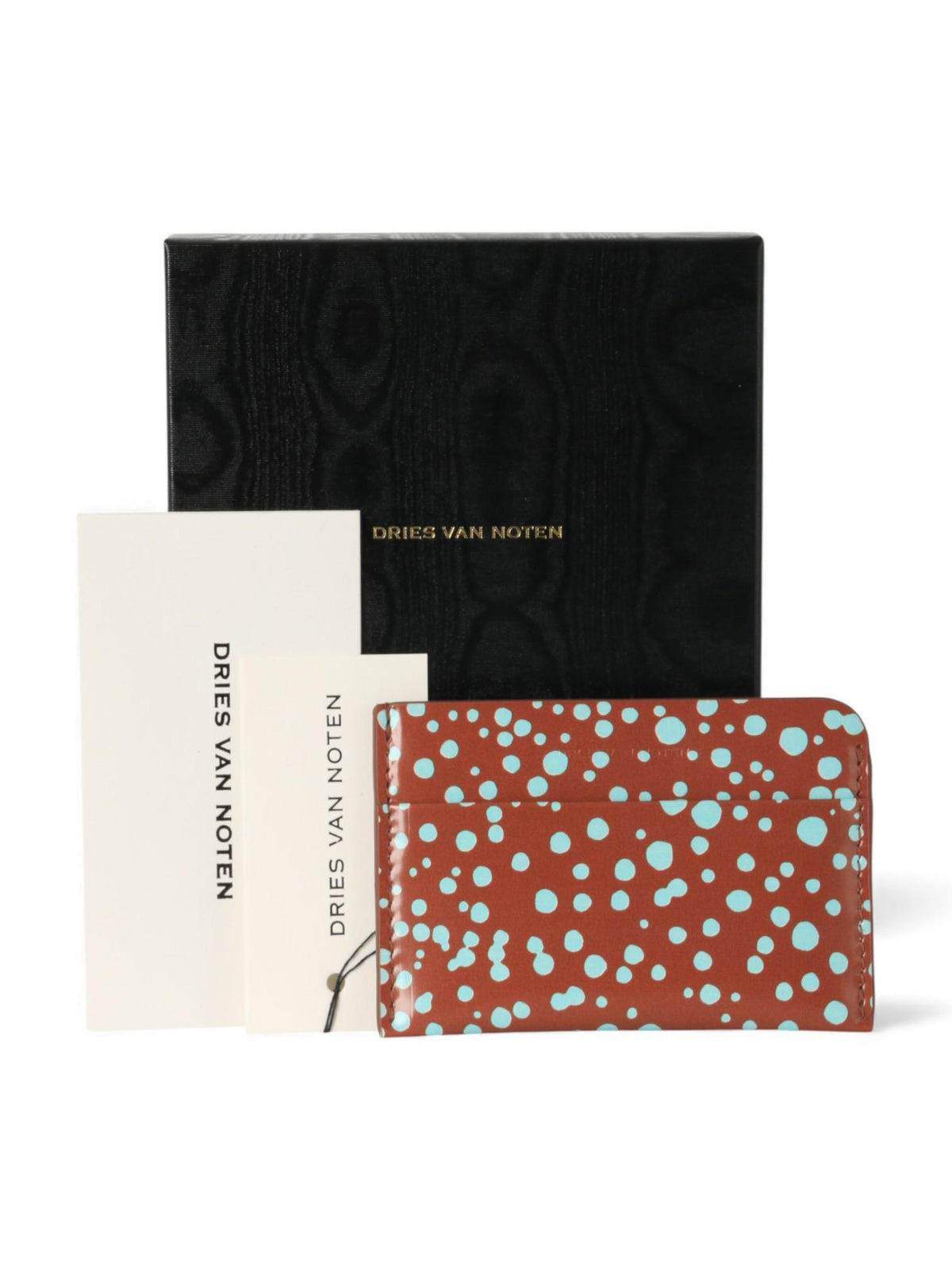 Dries Van Noten Printed Leather Card Case Brown 242 012108 558 703