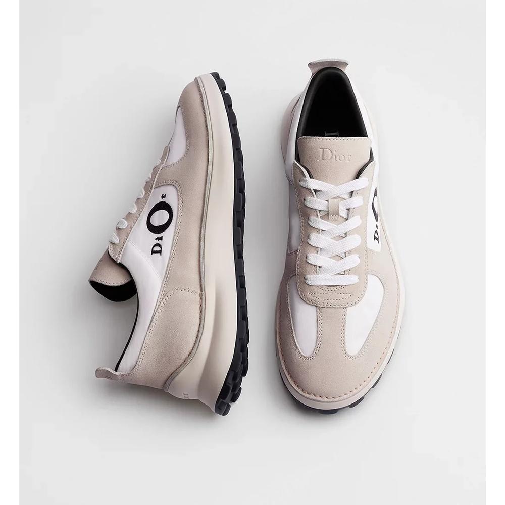 DIOR Squash Low-Top Sneakers Men’s White Navy Leather