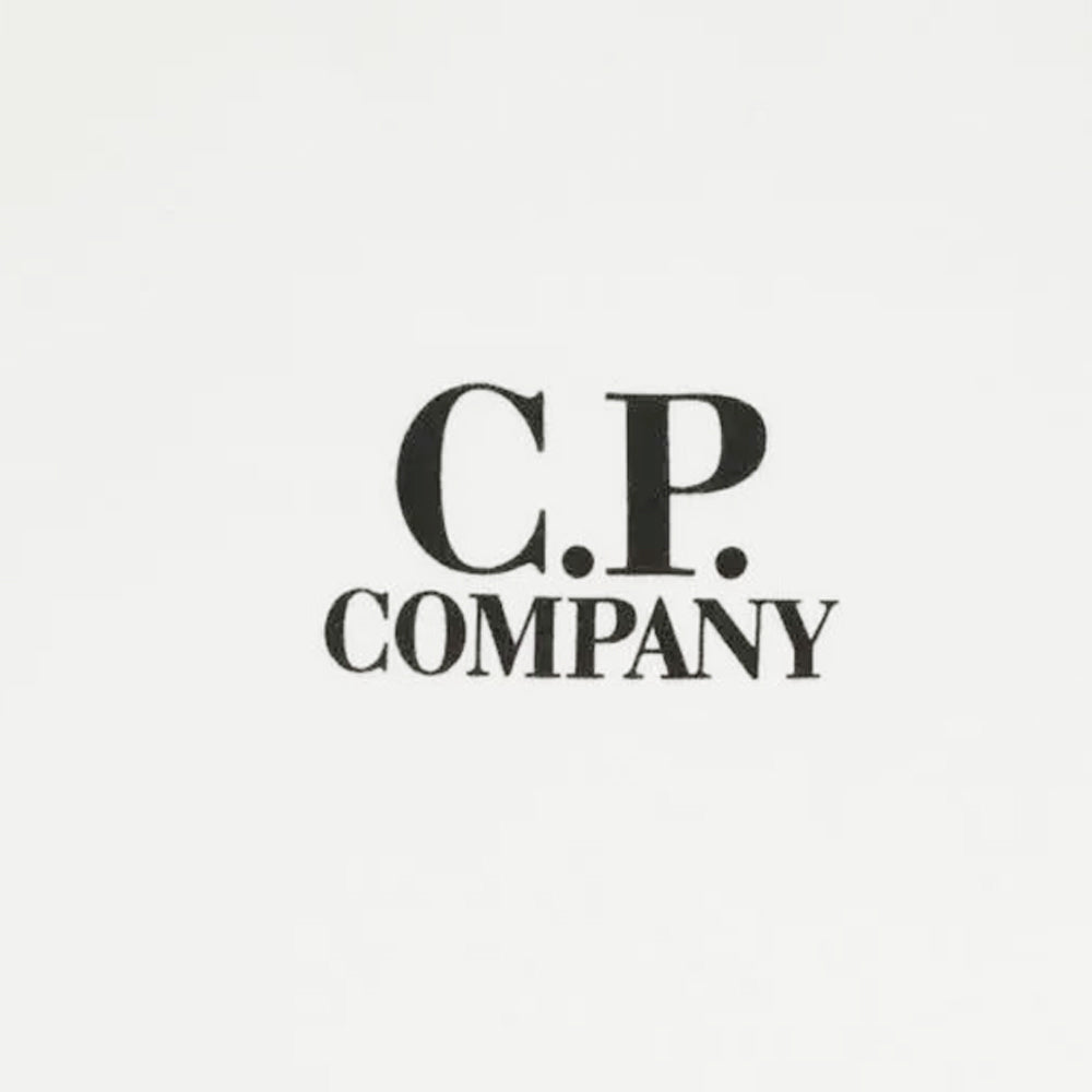 CP Company Logo Print Short Sleeve T-Shirt White Men