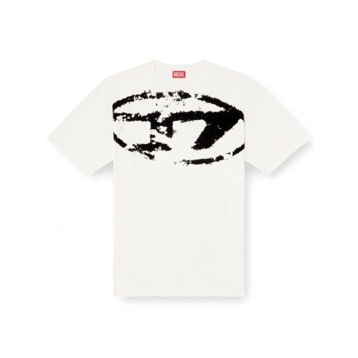 DIESEL T-Boxt N14 Short Sleeve T-Shirt White Cotton
