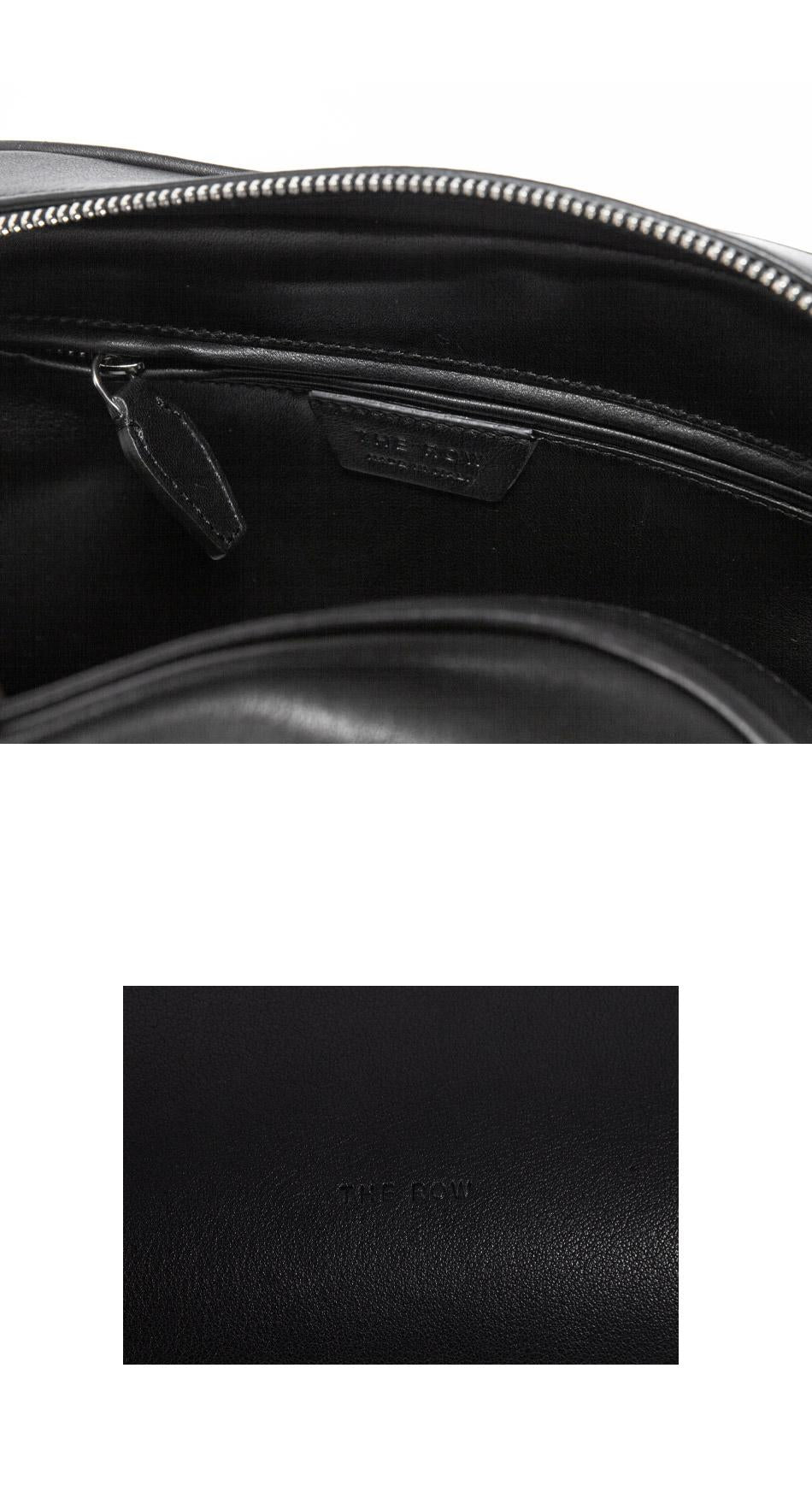 The Row India 12 Leather Tote Bag Black INDIA 12 00 W1595L72 BAS