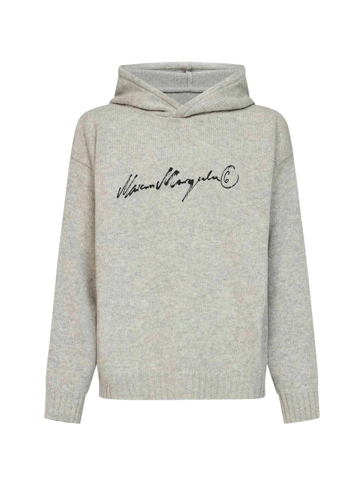 Maison Margiela Black Wool Turtleneck Knit Sweater for Men