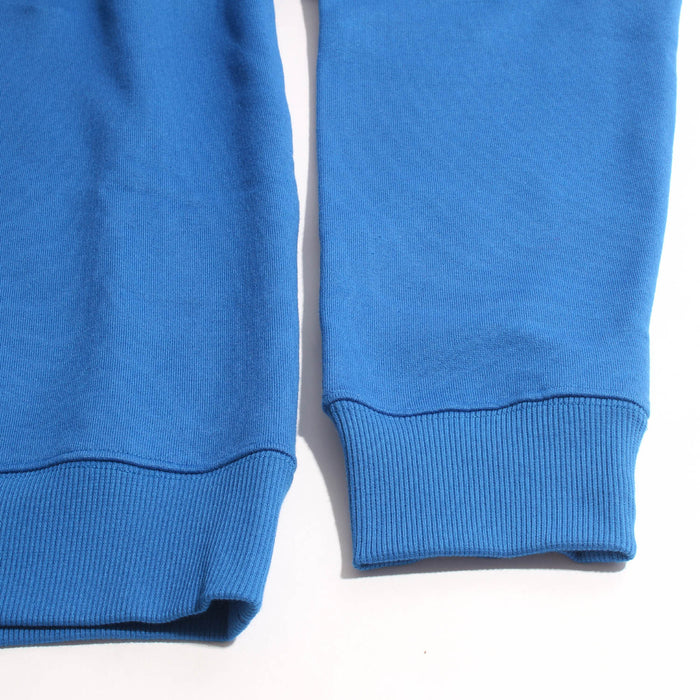 VALENTINO Embroidered Logo Blue Hoodie Men's