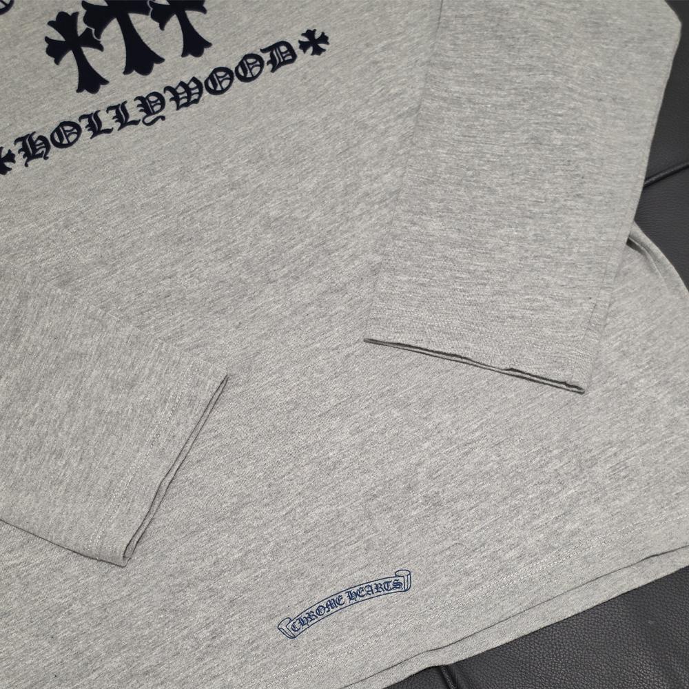 Chrome Hearts Cemetery Long Sleeve T-Shirt Gray