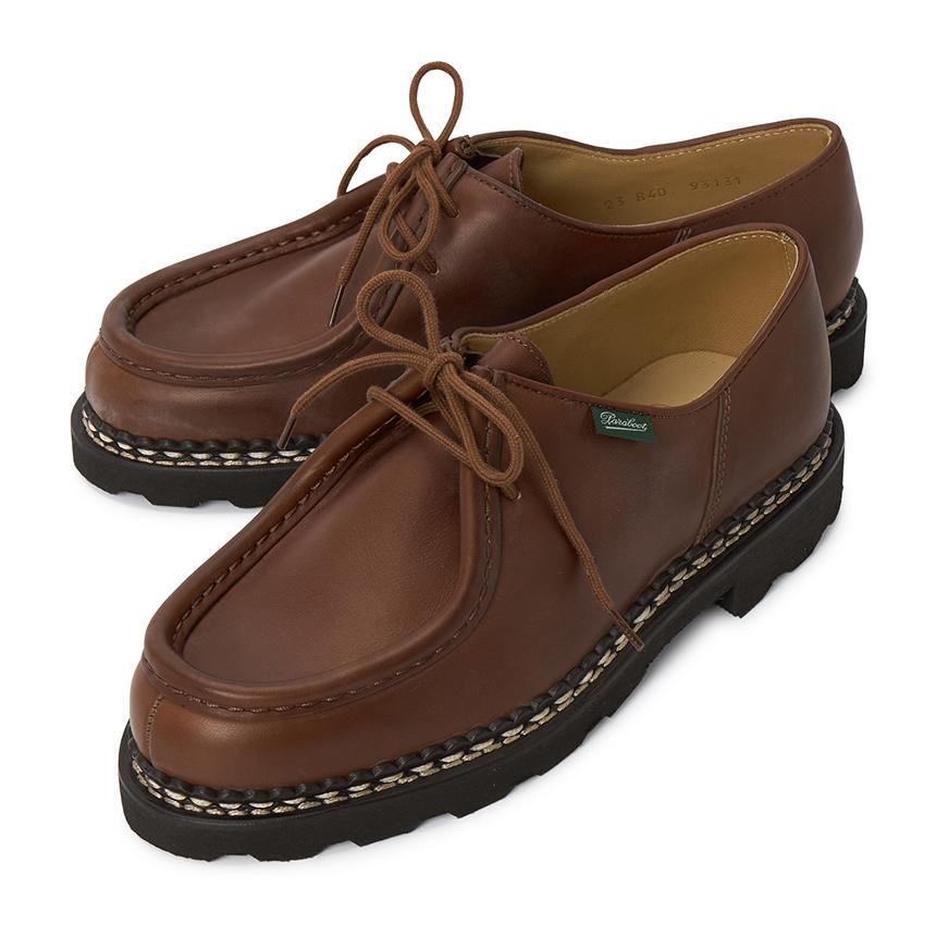 PARABOOT Michael Men's Leather Derby Shoes 715603 LIS MARRON