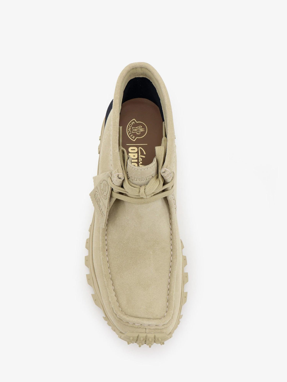 Moncler Black Leather Lace-Up Combat Boots for Men
