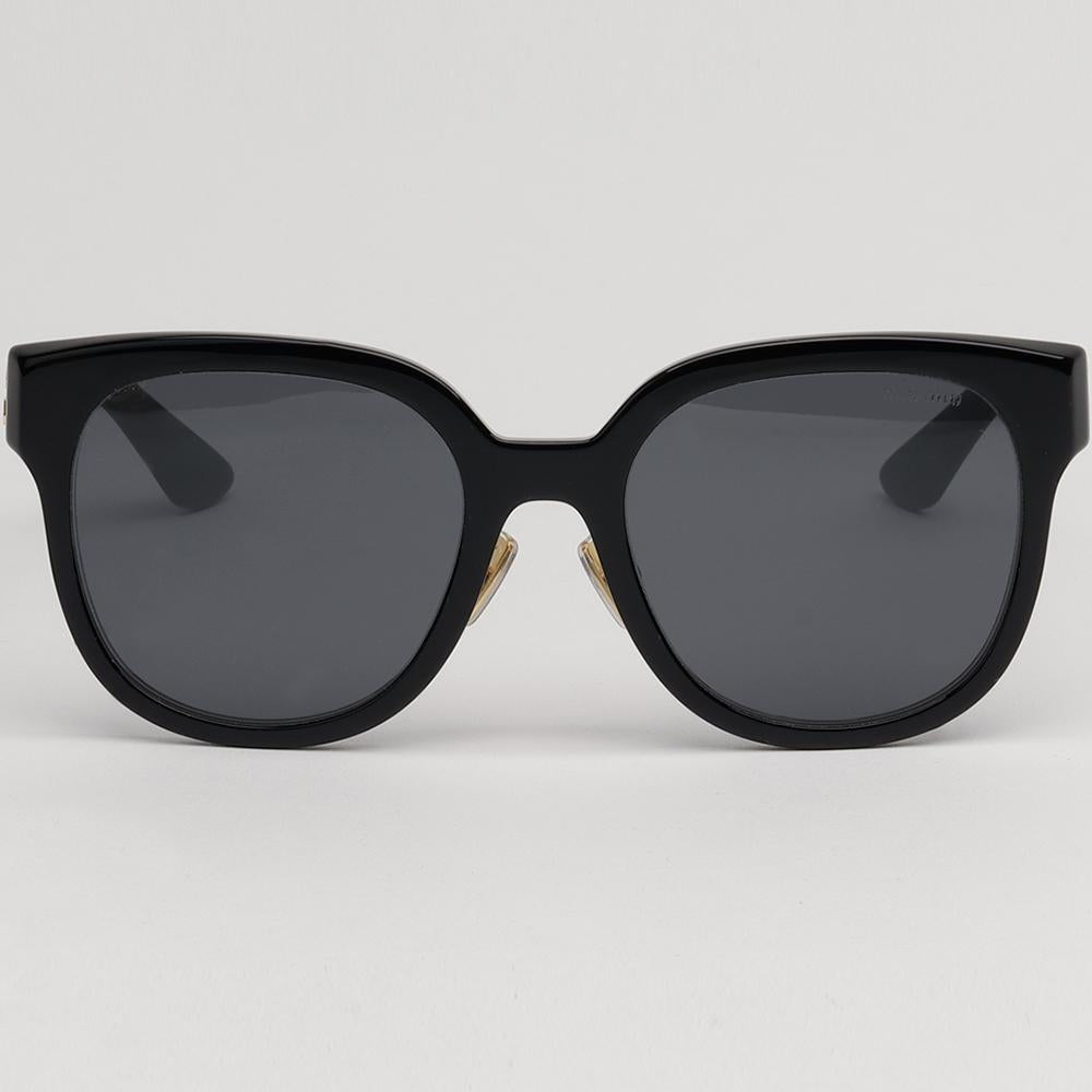 Miu Miu Black Acetate Square Oversized Unisex Sunglasses SMU01Z 1AB 5S0