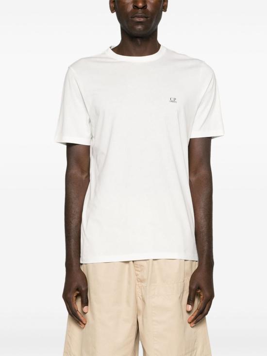 CP Company Gauze White Short Sleeve T-Shirt 16CMTS044 A005100W103