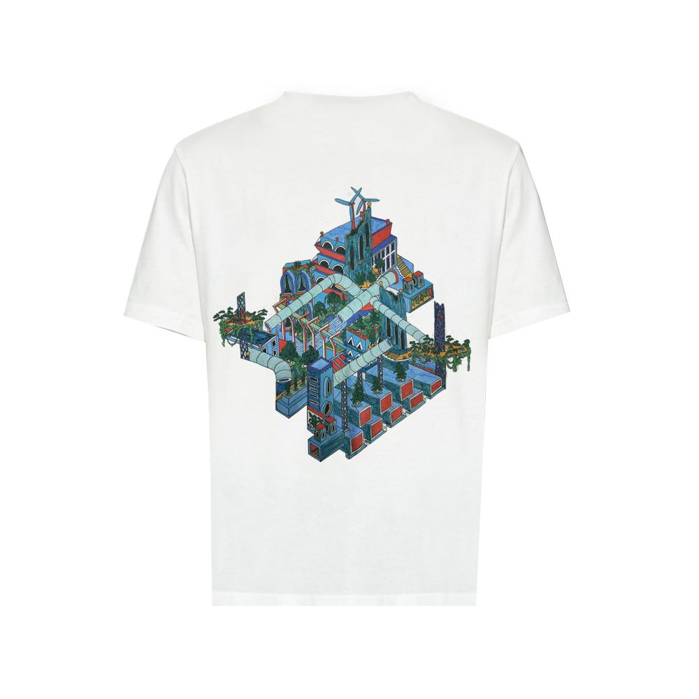 Paul Smith Men's Jack World Back Print T-Shirt M2R 220X MP4356 02