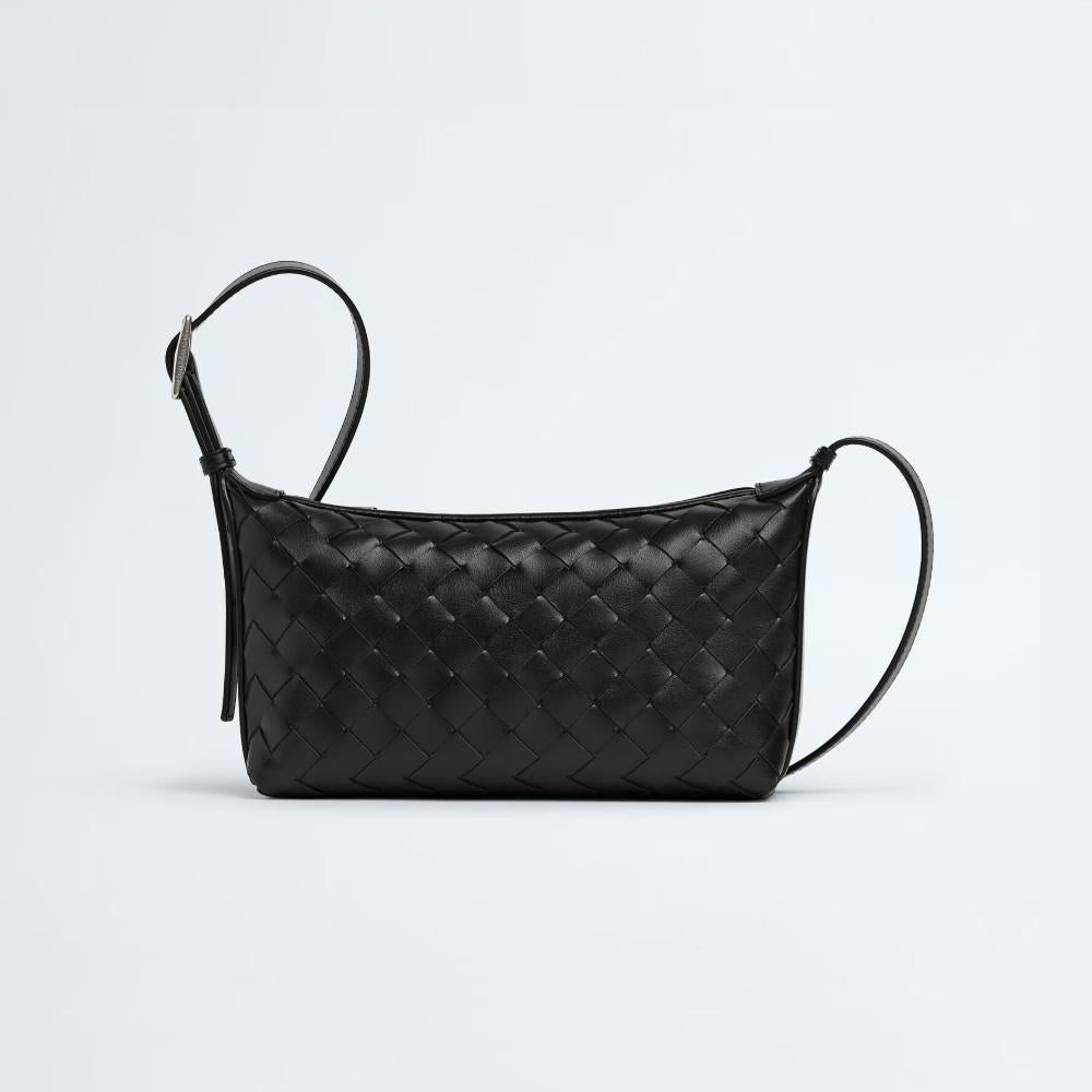 Bottega Veneta Black Travel Phone Pouch