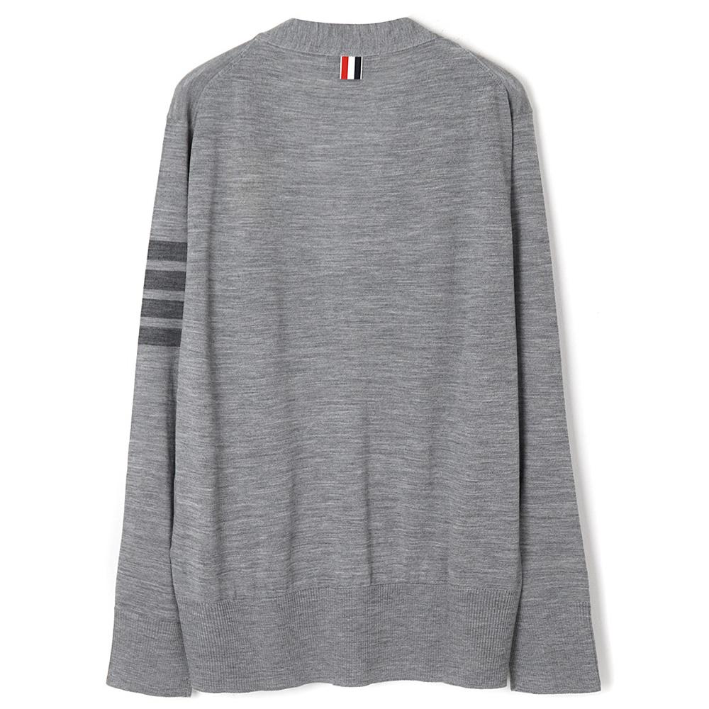 THOM BROWNE Men’s 4-Bar Stripe Sustainable Merino Wool Cardigan