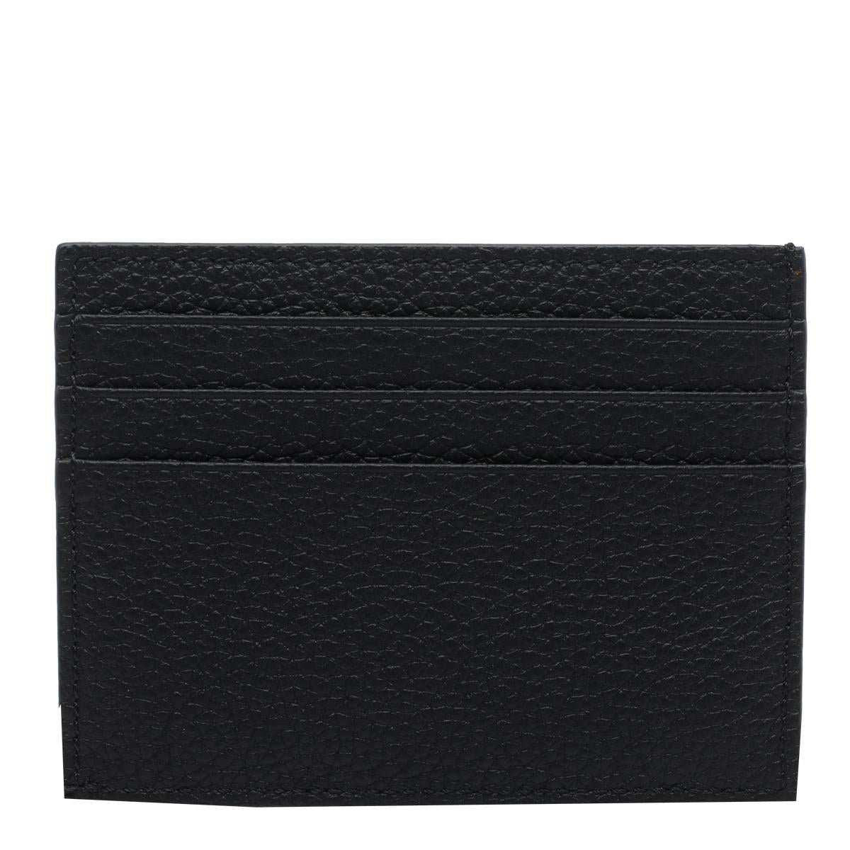 THOM BROWNE Black Leather Clutch Bag