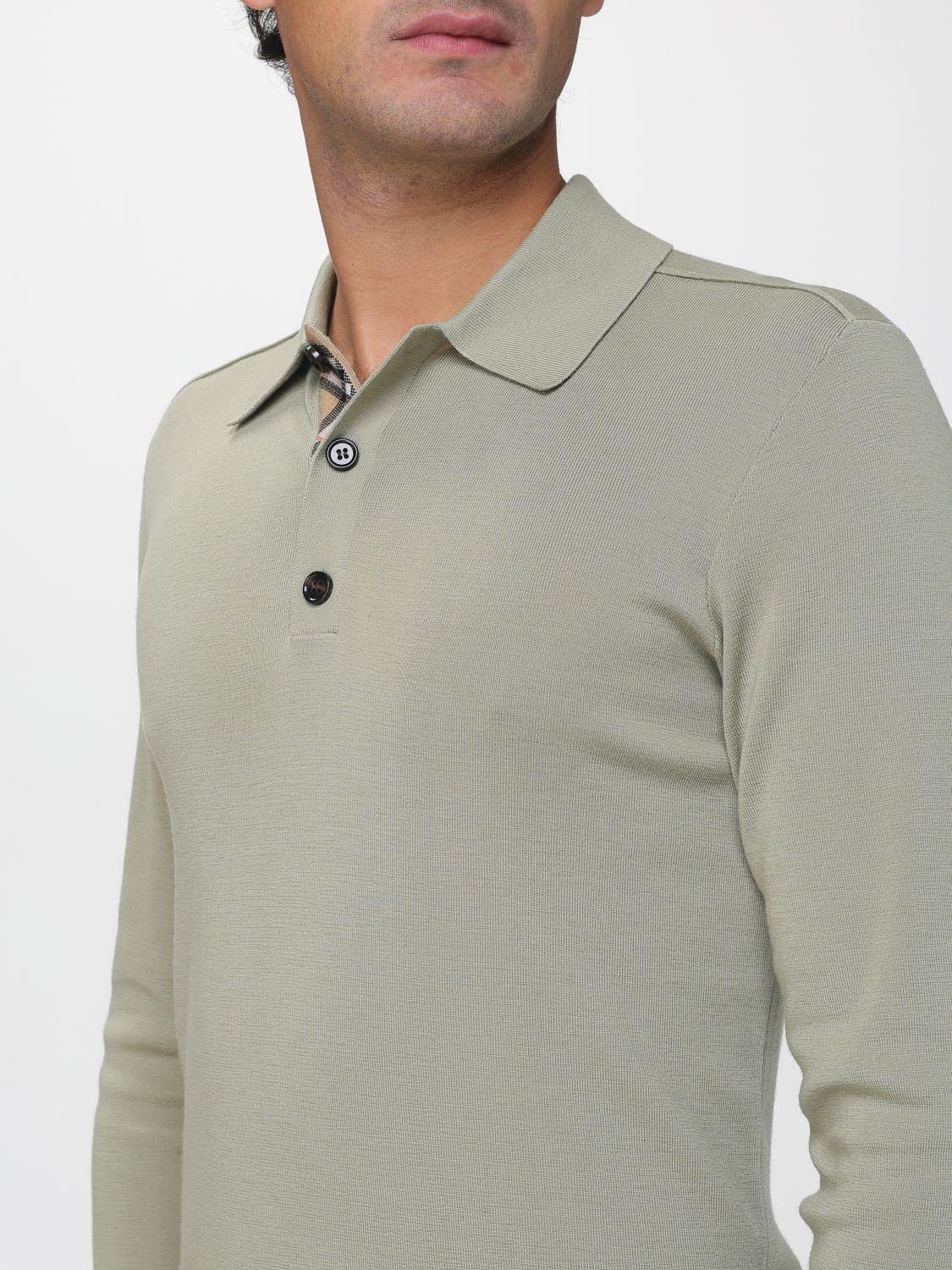 BURBERRY Cotton Knit Polo Shirt for Men