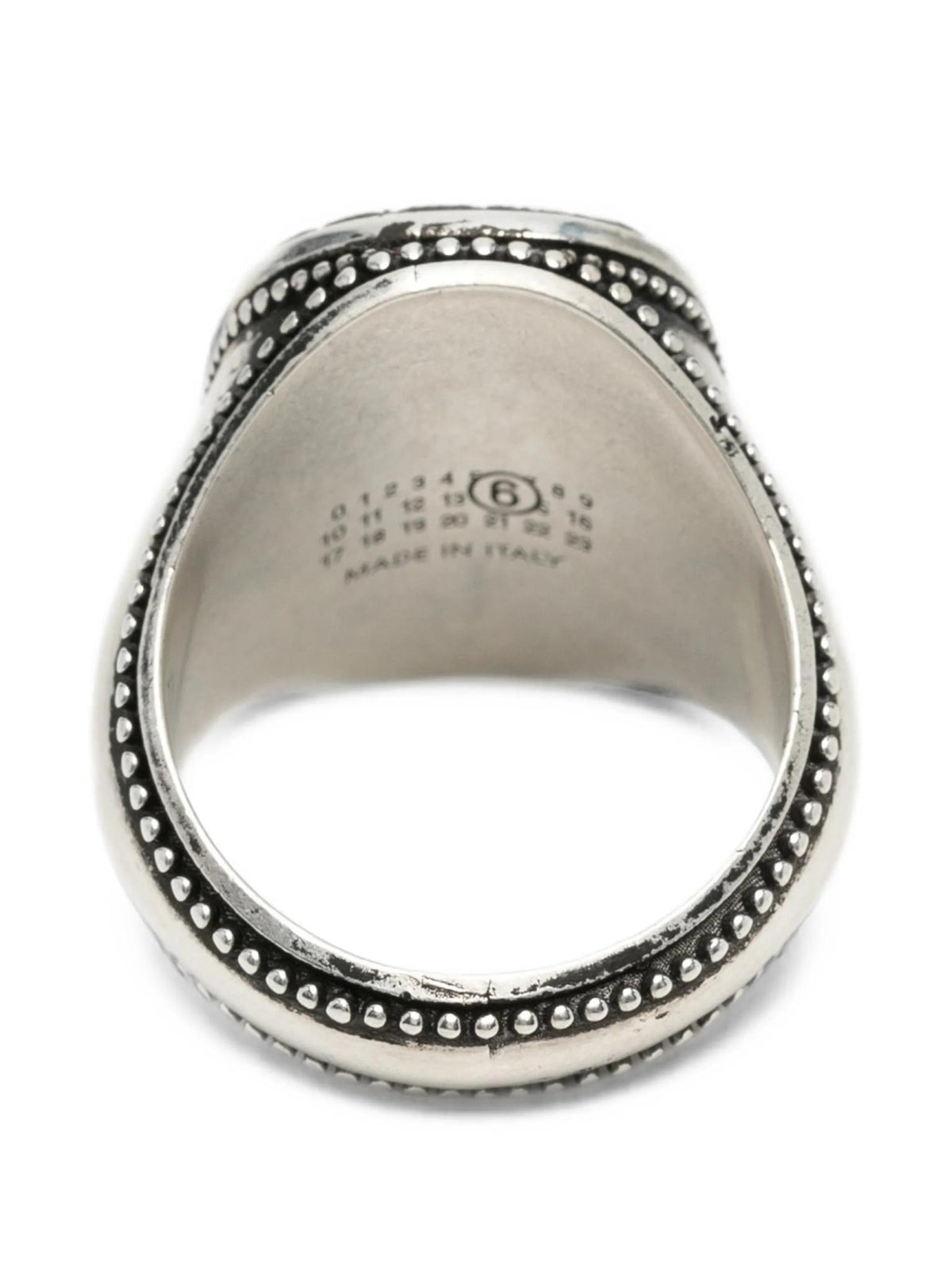 Maison Margiela Silver Tone Minimalist Ring