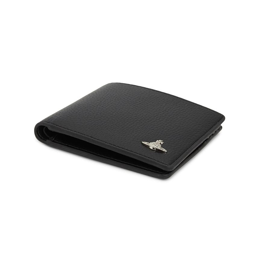 Vivienne Westwood Black Leather Bifold Wallet for Men