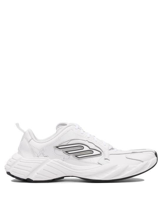 BALENCIAGA Monday Shoes Low-Top Sneakers White Leather
