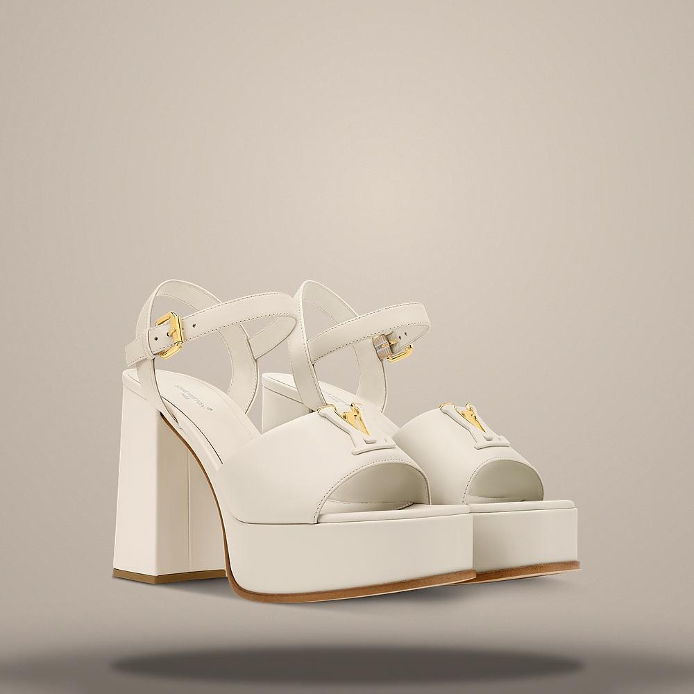 Louis Vuitton Mare Platform Sandals Ecru White Men's 1AK497