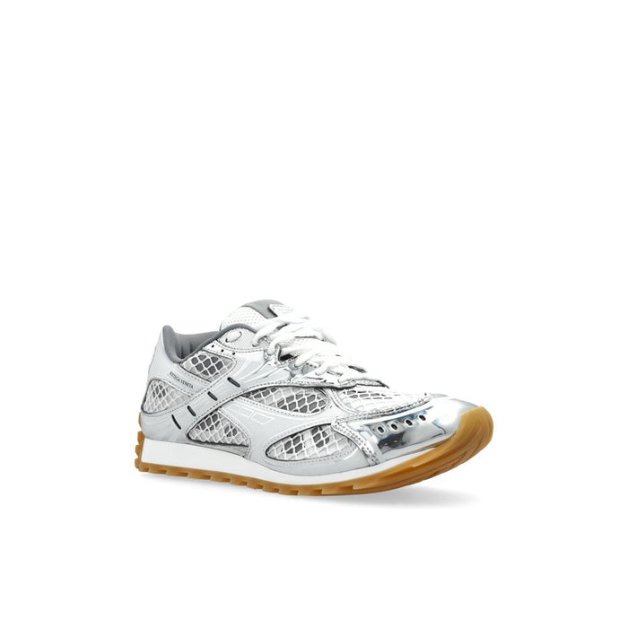 Bottega Veneta Orbit Low-Top Sneakers Men Gray Leather