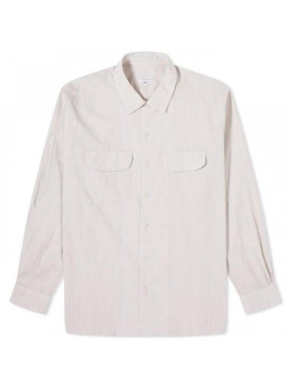 Engineered Garments Beige Cotton Slub Classic Long Sleeve S 24S1A005 OR020 SV072