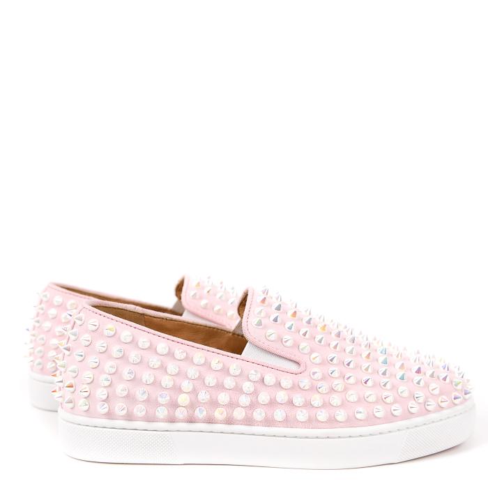 Christian Louboutin Spike Slip-On Low-Top Sneakers