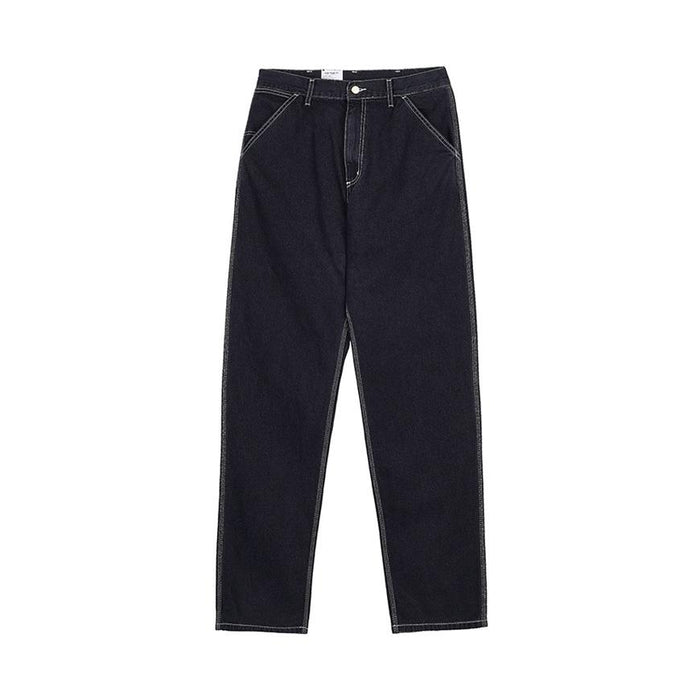 CARHARTT WIP Men’s Simple Denim Jeans Classic Pants Navy