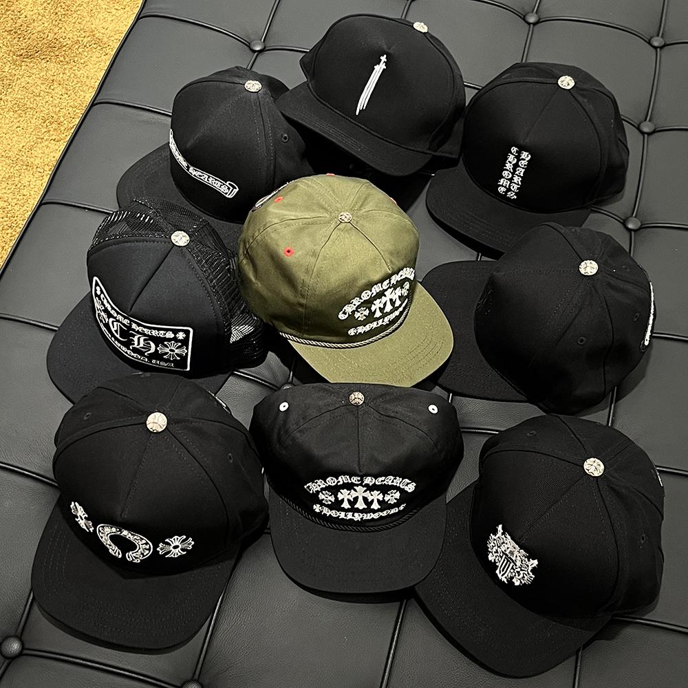 Chrome Hearts Dagger Denim Baseball Cap Black White