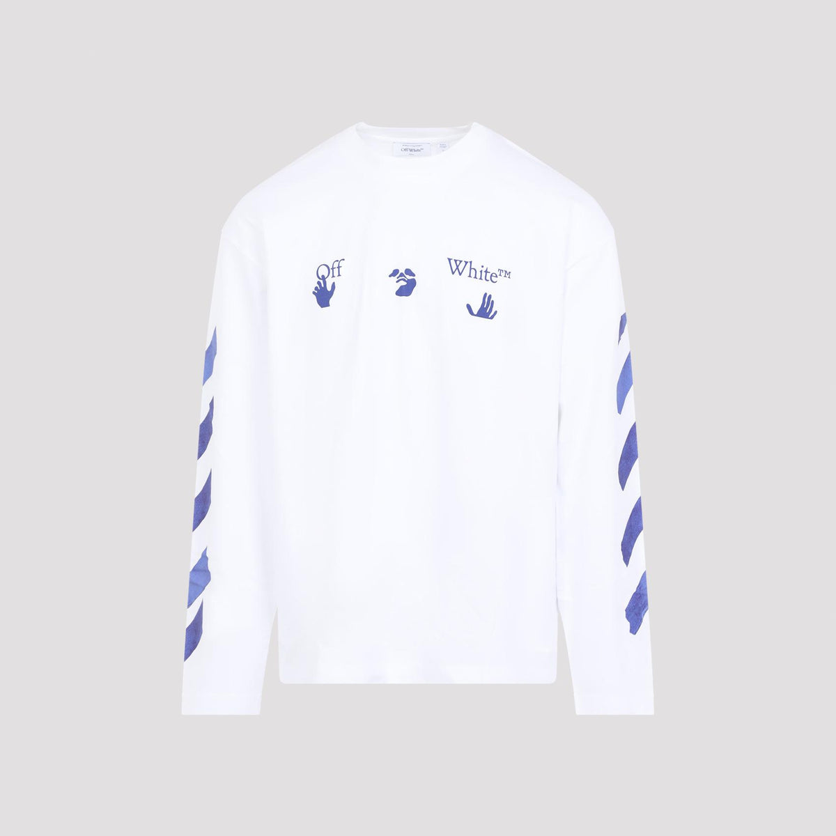 OFF WHITE Black Long Sleeve T-Shirt Men’s Cotton