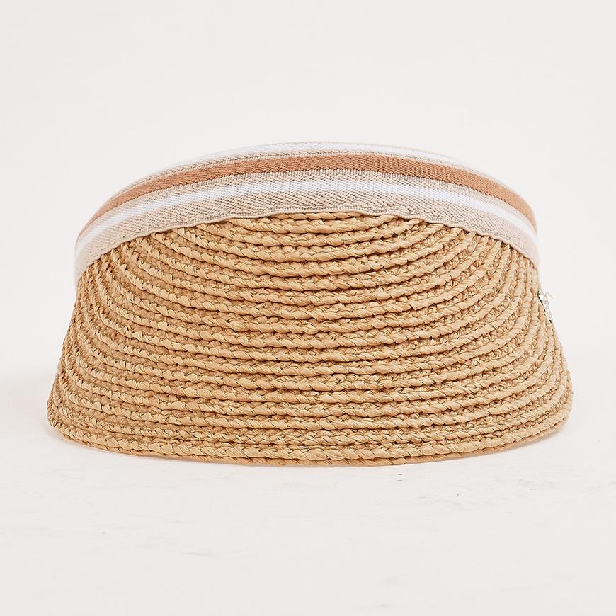 HELEN KAMINSKI Bianca 8 Visor Hat Women’s Natural HAT52203 NATURAL NOUGAT STRIPE