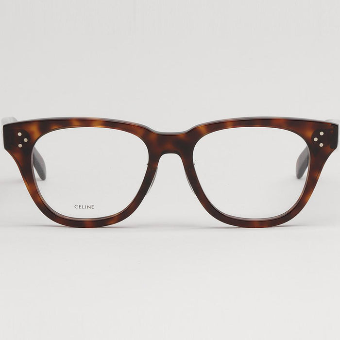 CELINE Asian Fit Tortoise Acetate Eyeglass Frames Unisex CL50025J 054