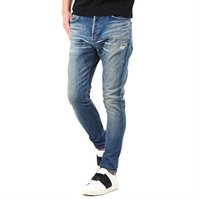 Balmain Distressed Washed Skinny Fit Denim Jeans S7H 9000 T021 155
