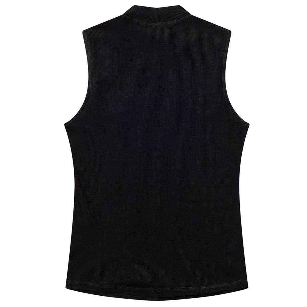 DIESEL Micro Logo Tank Top Black Cotton Sleeveless Women’s