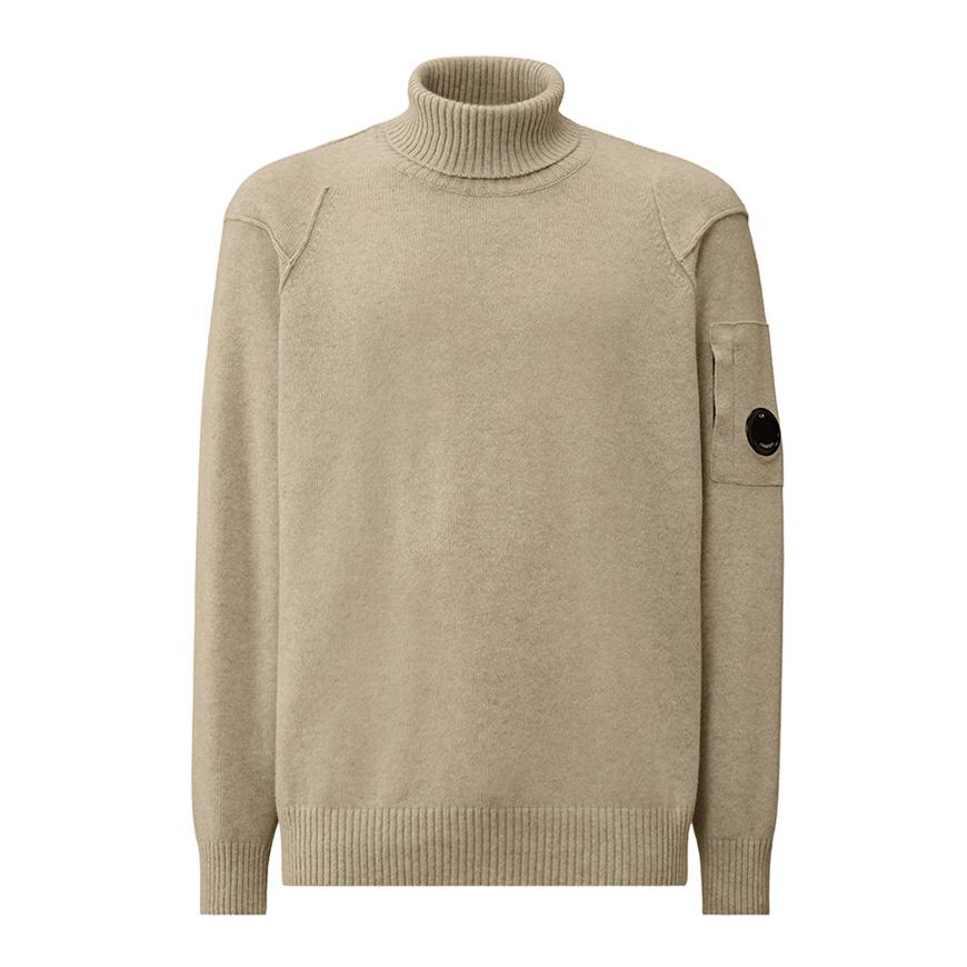 CP Company Men’s GRS Lambswool Turtleneck Knit Sweater 19CMKN166A 110149A M13