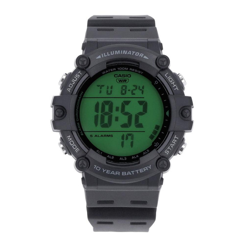 Casio Black Digital Sports Watch Rubber Strap Men’s AE 1500WHC 1AVDF