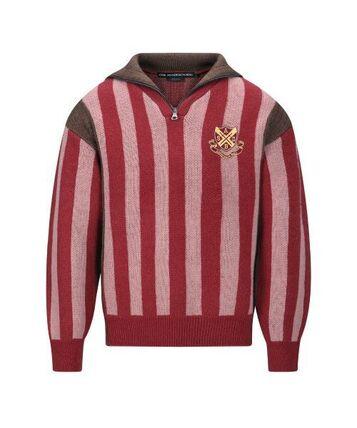 Andersson Bell Zip-Up Knit Sweater for Men ATB1370M RED DOM