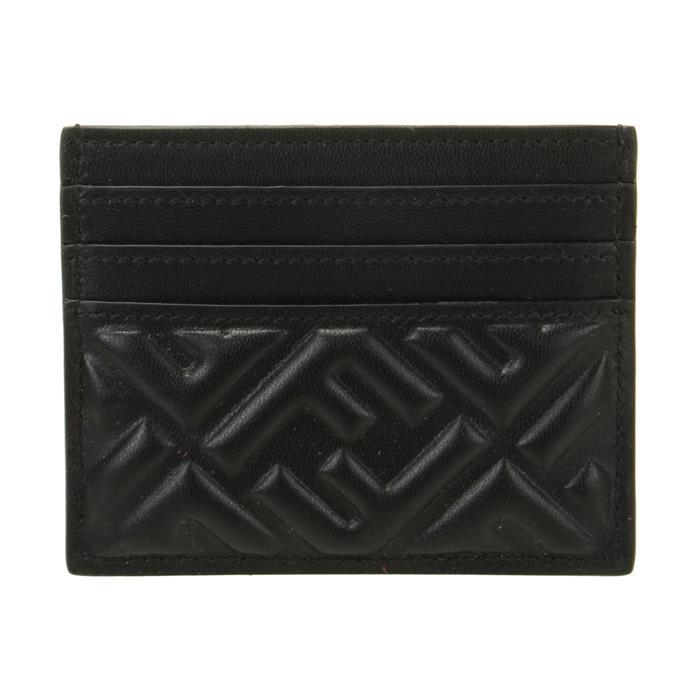 FENDI Baguette Leather Card Case Wallet