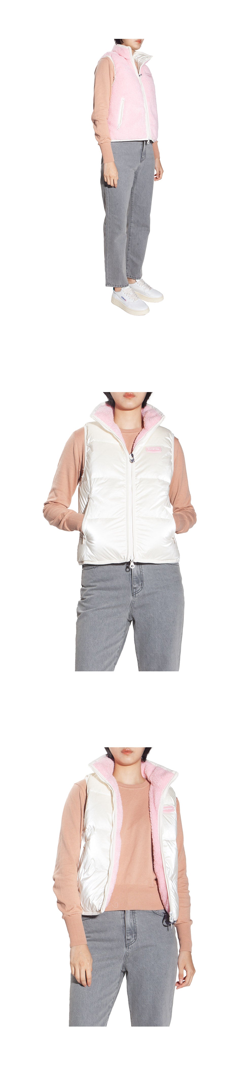 Duvetica Women's Reversible Down Puffer Vest VDDV01525K0001