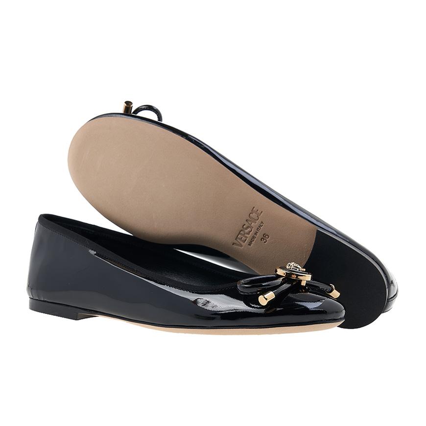 Versace Opera Bow Flat Shoes for Women 1017834 1A11949 1B00V
