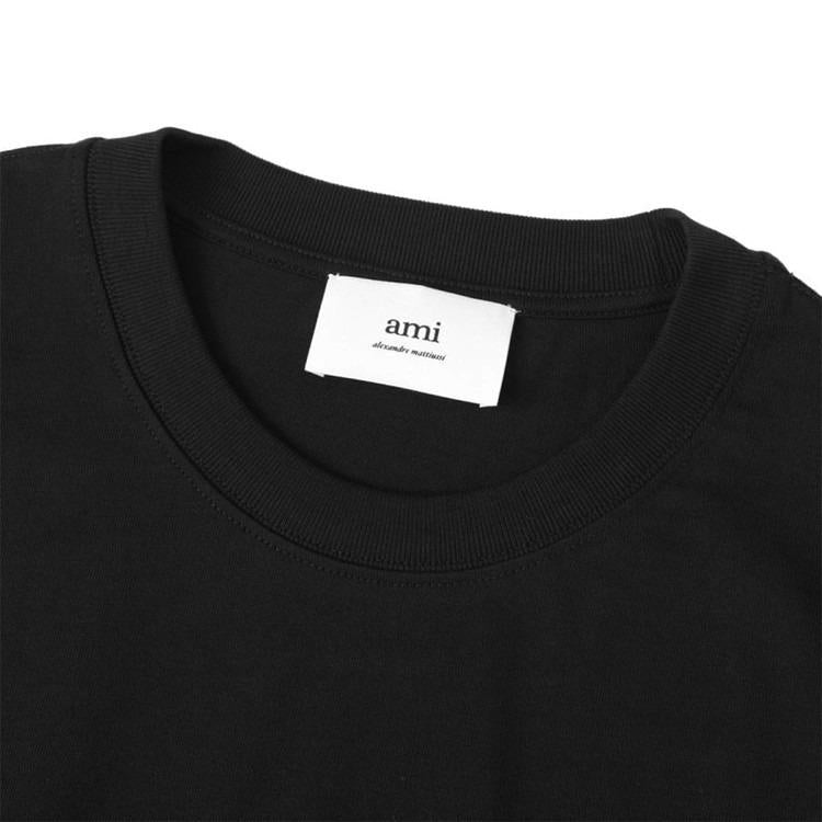 AMI Chain-Stitch Heart Logo Short Sleeve T-Shirt BFUTS005 726 001