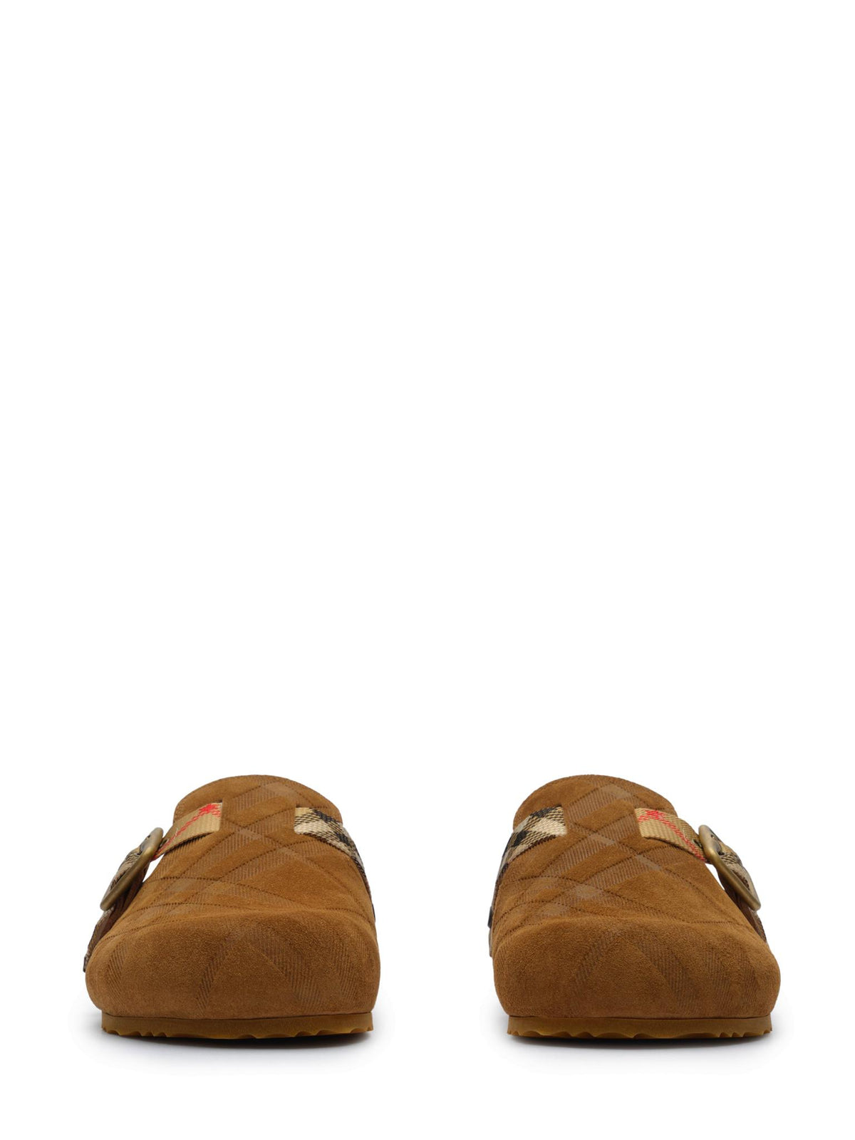 BURBERRY Leather Logo Slide Sandals Black Women Slippers