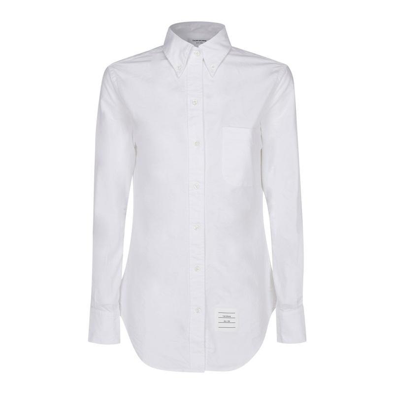 THOM BROWNE Women’s Oxford Cotton Shirt White