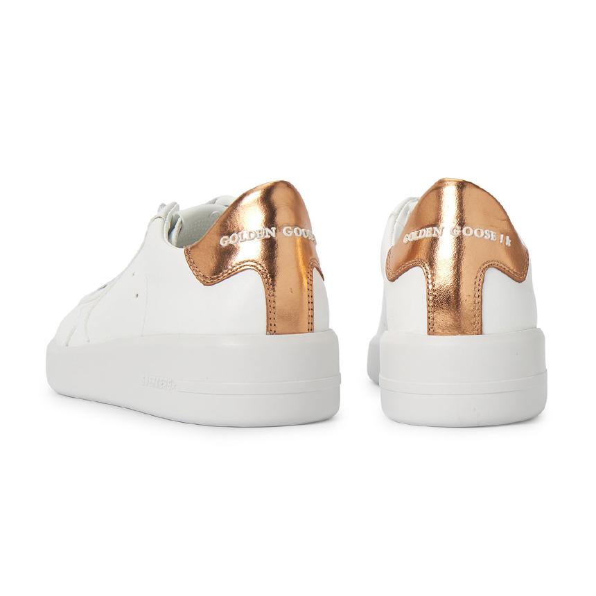 GOLDEN GOOSE Purestar White Leather Low-Top Sneakers Women