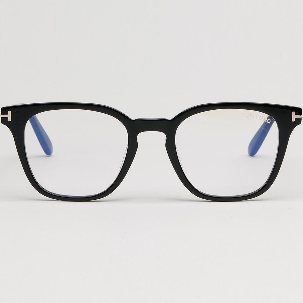 TOM FORD Blue Light Blocking Square Acetate Eyeglasses Asian Fit TF6014KB 001