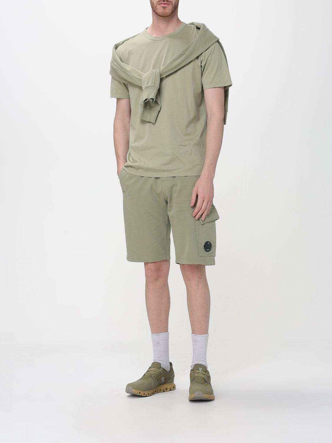 CP Company Short Sleeve Cotton T-Shirt Green Men’s Top