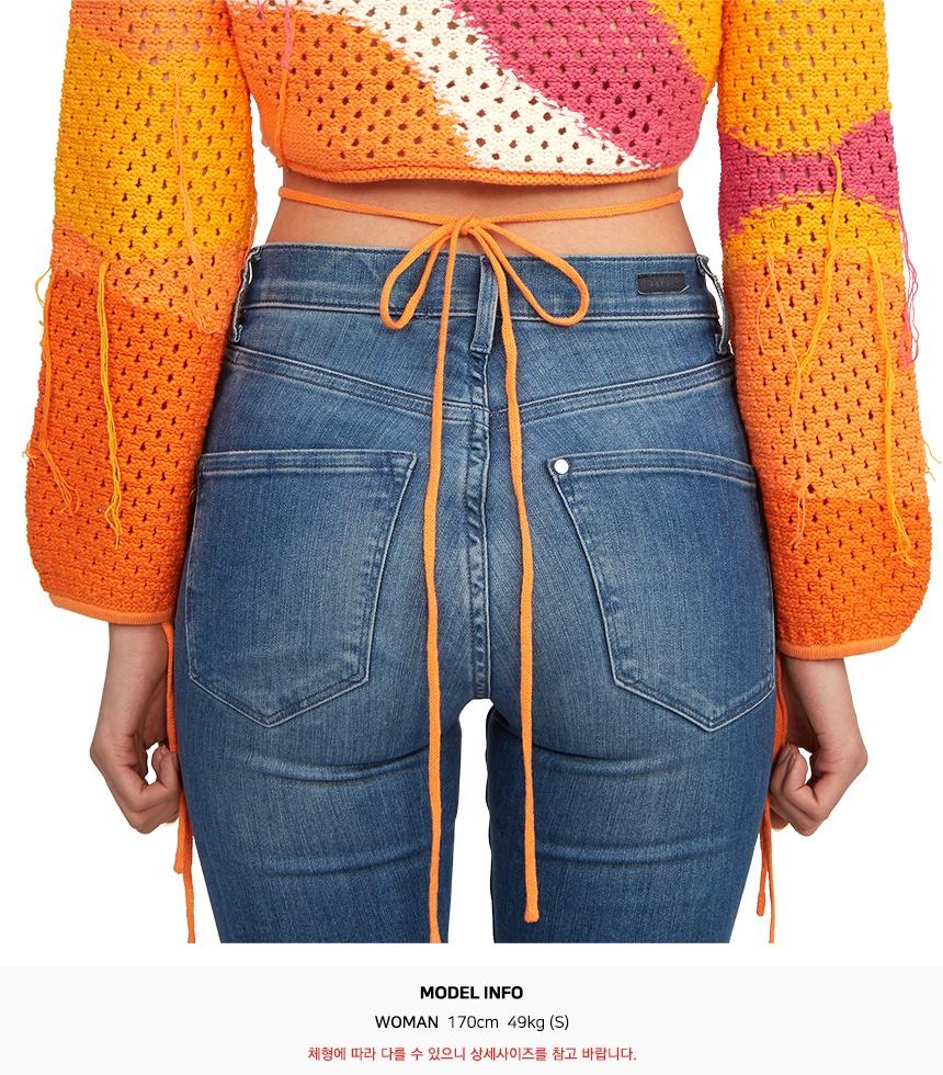 House of Sunny Women’s Cropped Knit Sweater Multi Color