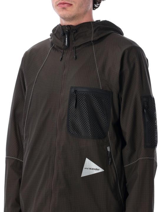 and wander Charcoal Nylon Outdoor Jacket for Women