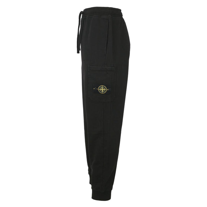 STONE ISLAND Logo Patch Cotton Fleece Jogger Sweatpants