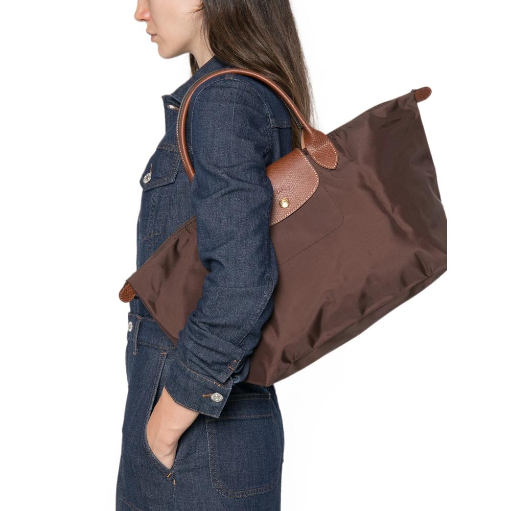 Longchamp Black Leather Tote Bag