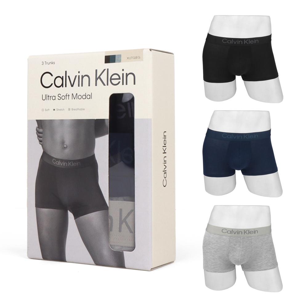 Calvin Klein Men’s Modal Trunks 3-Pack Underwear Set NB4192 401