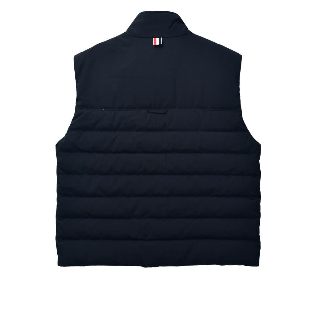 THOM BROWNE 4-Bar Stripe Men’s Padded Vest Navy